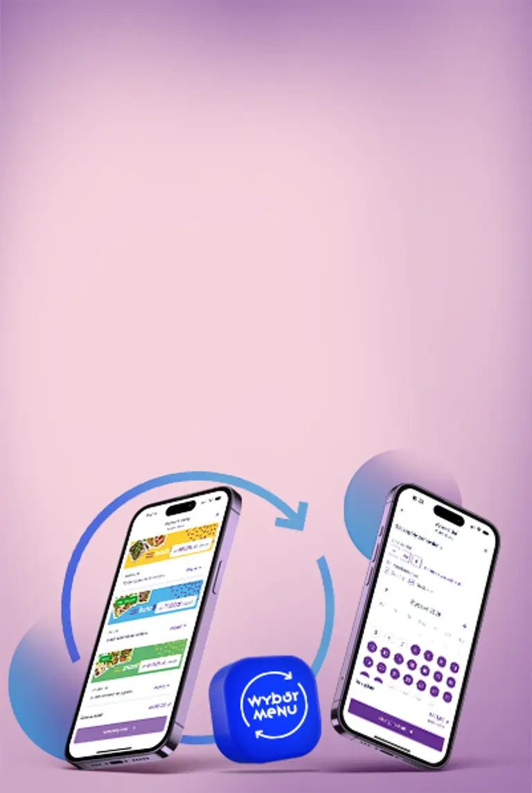 Aplikacja mobilna Wybór Menu