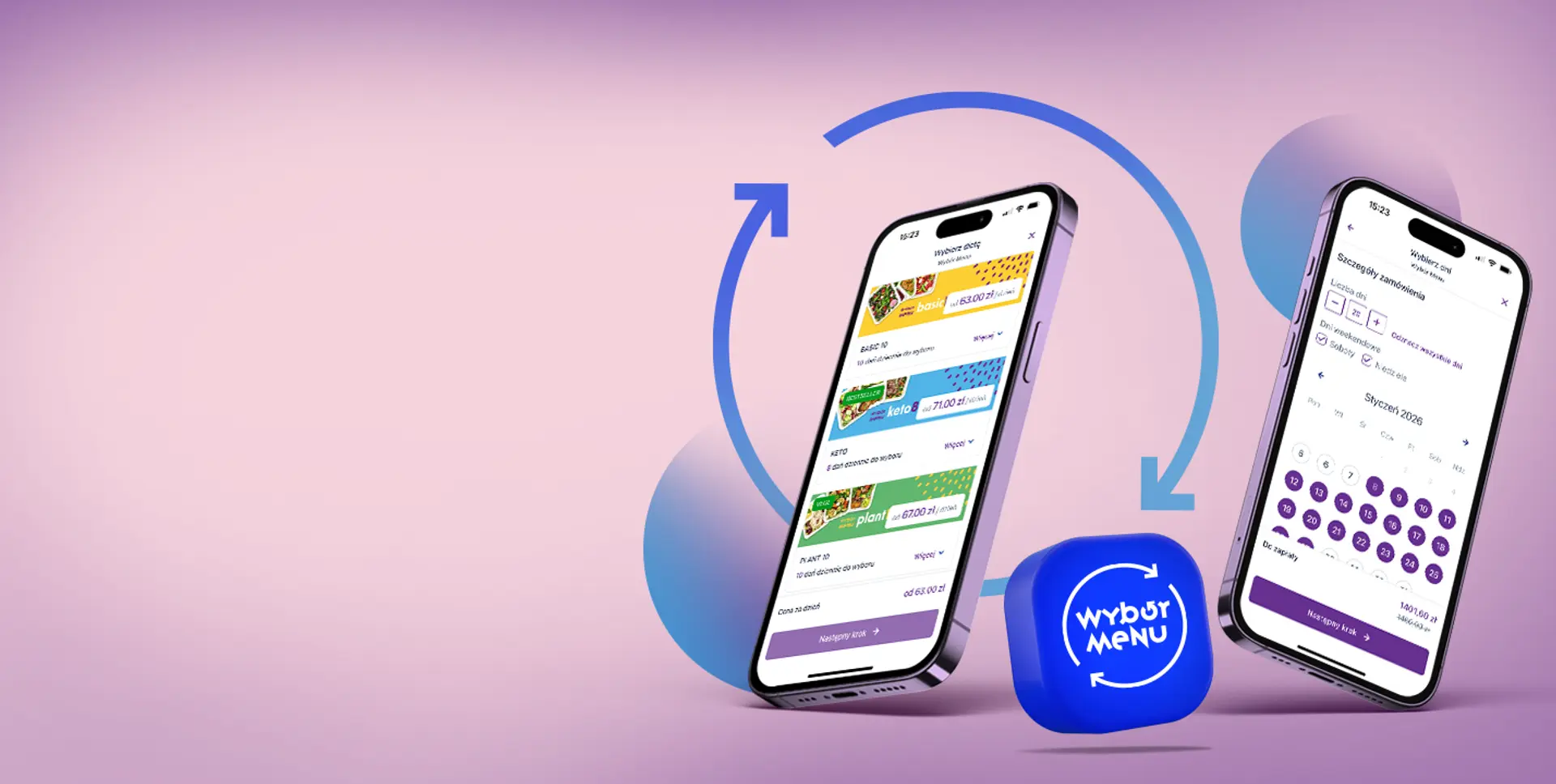 Aplikacja mobilna Wybór Menu